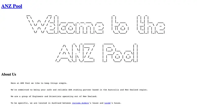ANZ · Australia New Zealand Pool